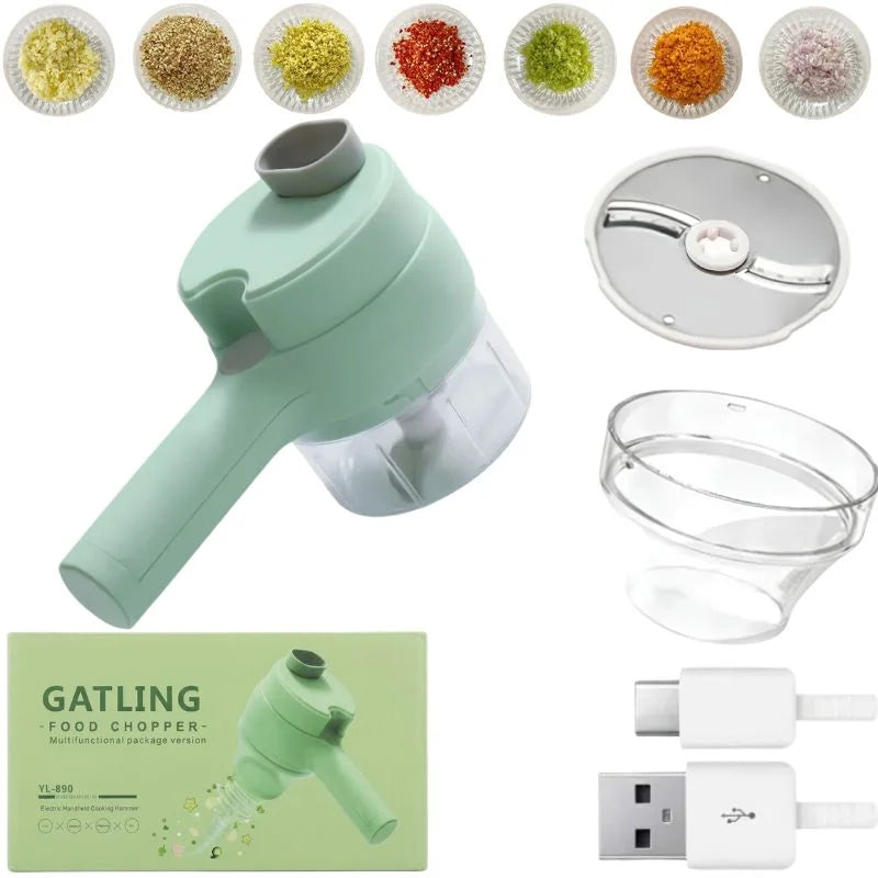 Multifunctional USB Rechargeable Food Chopper & Vegetable Cutter